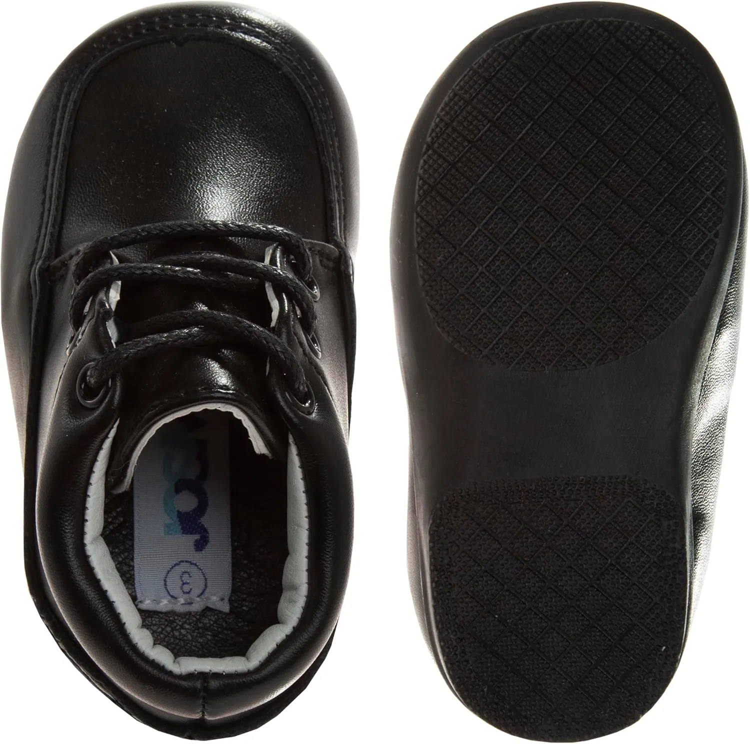 Josmo Baby Boy Girl First Walking Shoes Classic Boots Soft Leather Formal Crib Shoes Size Infant - Toddler