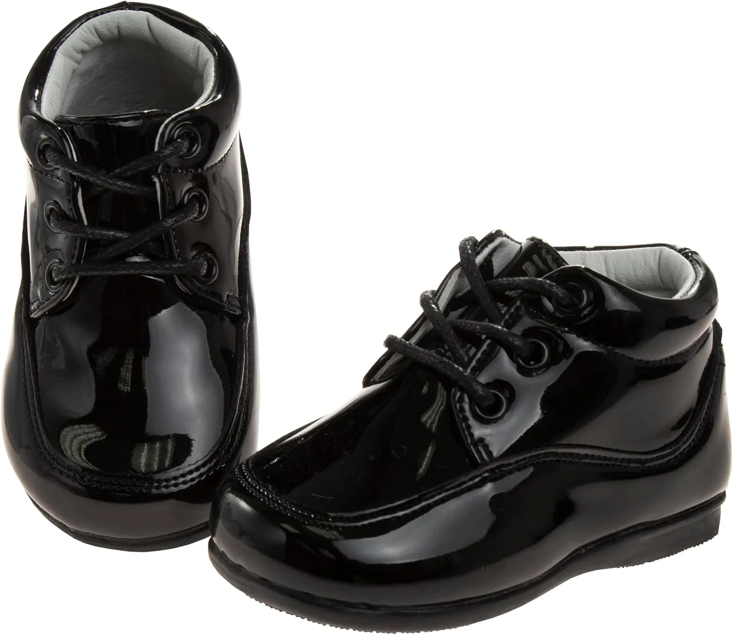 Josmo Baby Boy Girl First Walking Shoes Classic Boots Soft Leather Formal Crib Shoes Size Infant - Toddler