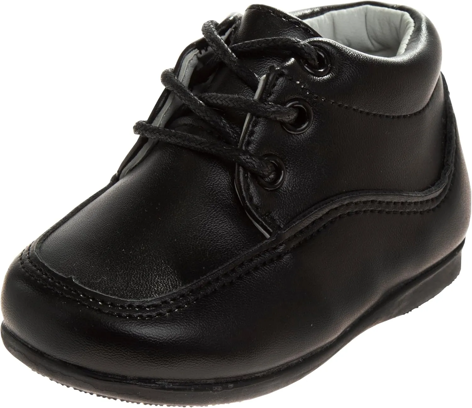 Josmo Baby Boy Girl First Walking Shoes Classic Boots Soft Leather Formal Crib Shoes Size Infant - Toddler