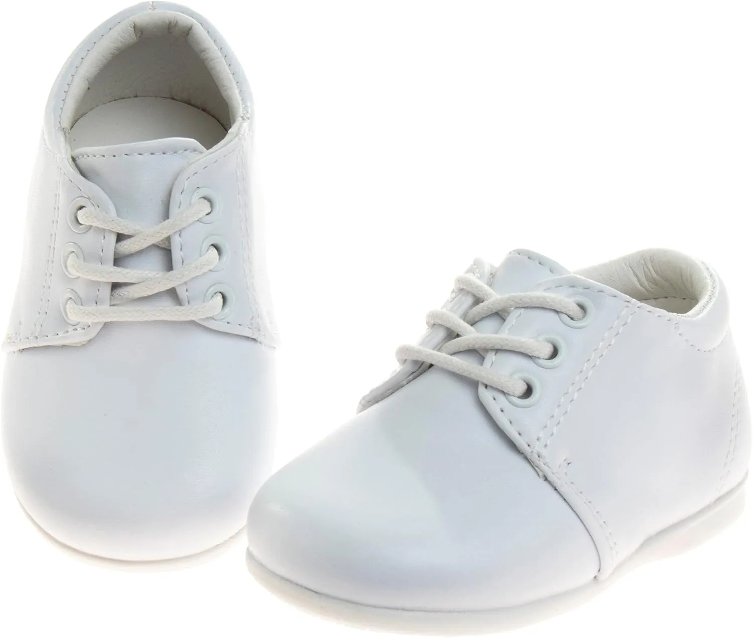 Josmo Baby Boy Girl First Walking Shoes Classic Boots Soft Leather Formal Crib Shoes Size Infant - Toddler