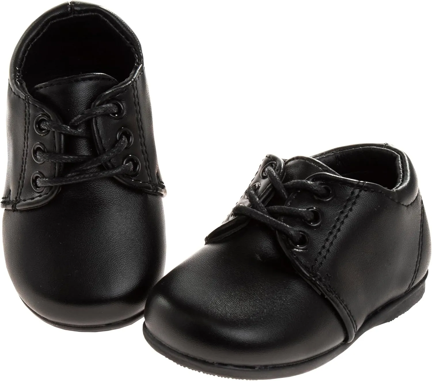 Josmo Baby Boy Girl First Walking Shoes Classic Boots Soft Leather Formal Crib Shoes Size Infant - Toddler