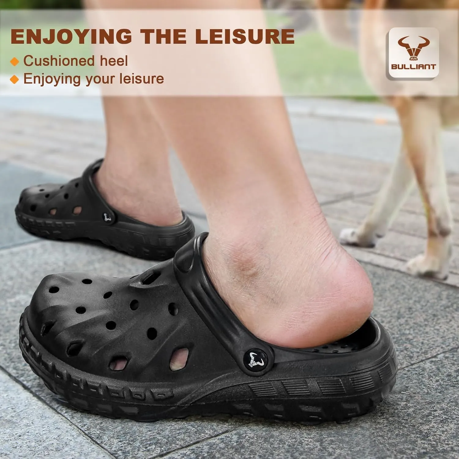 KEMISANT Men Clogs-Comfortable Mules Sandals Watershoes for Men Women Cushioned Footbed Arch Support-Lightweight EVA