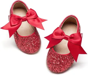 Kiderence Little Toddler Girls Dress Shoes Ballerina Ballet Flats Kids Mary Janes