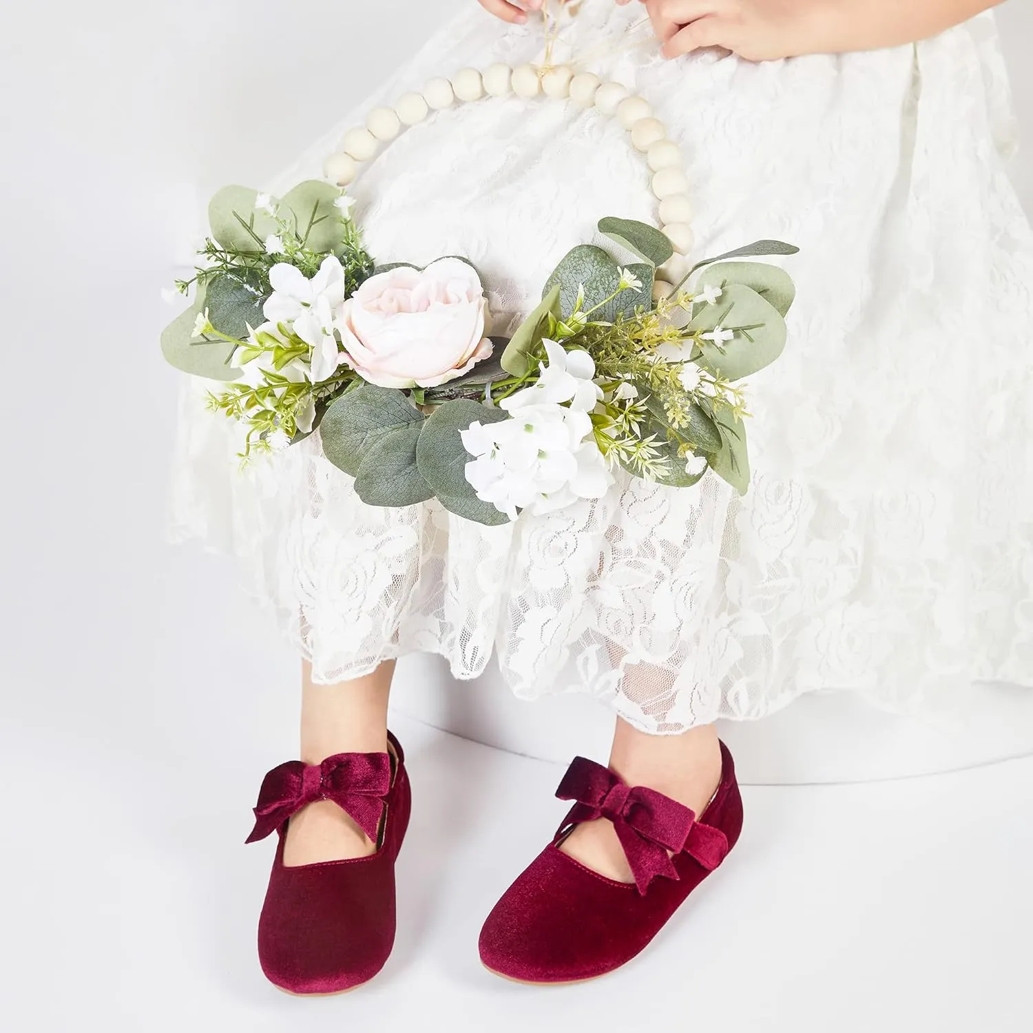 Kiderence Little Toddler Girls Dress Shoes Ballerina Ballet Flats Kids Mary Janes
