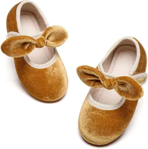 Kiderence Little Toddler Girls Dress Shoes Ballerina Ballet Flats Kids Mary Janes