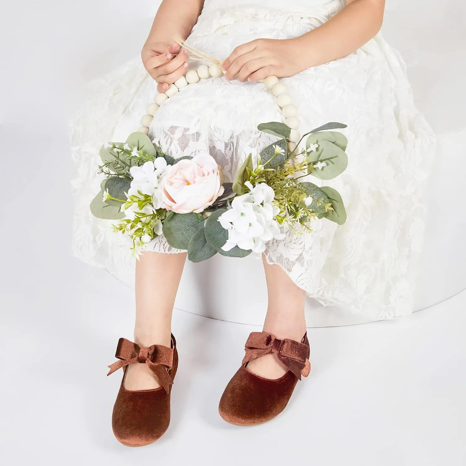 Kiderence Little Toddler Girls Dress Shoes Ballerina Ballet Flats Kids Mary Janes