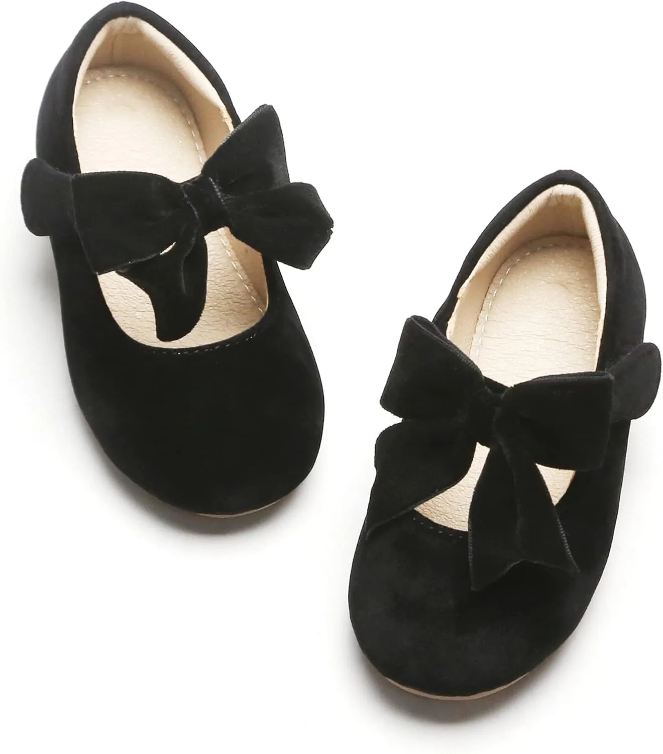 Kiderence Little Toddler Girls Dress Shoes Ballerina Ballet Flats Kids Mary Janes