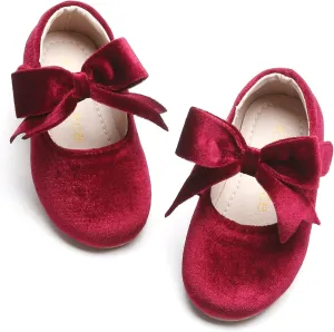 Kiderence Little Toddler Girls Dress Shoes Ballerina Ballet Flats Kids Mary Janes