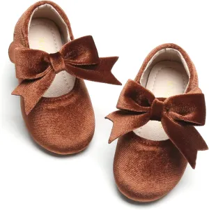 Kiderence Little Toddler Girls Dress Shoes Ballerina Ballet Flats Kids Mary Janes