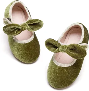 Kiderence Little Toddler Girls Dress Shoes Ballerina Ballet Flats Kids Mary Janes