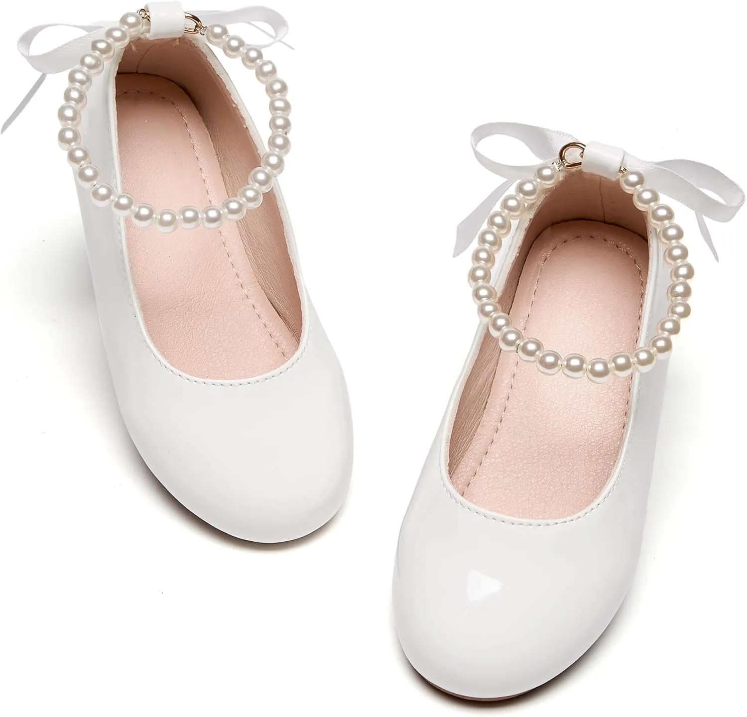 Kiderence Toddler Girls Dress Shoes Little Kids Mary Janes Ballet Flats Toddler