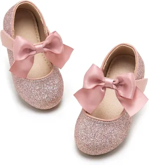 Kiderence Toddler Girls Dress Shoes Little Kids Mary Janes Ballet Flats Toddler