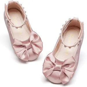 Kiderence Toddler Girls Dress Shoes Little Kids Mary Janes Ballet Flats Toddler