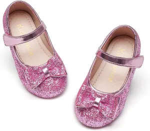 Kiderence Toddler Girls Dress Shoes Little Kids Mary Janes Ballet Flats Toddler