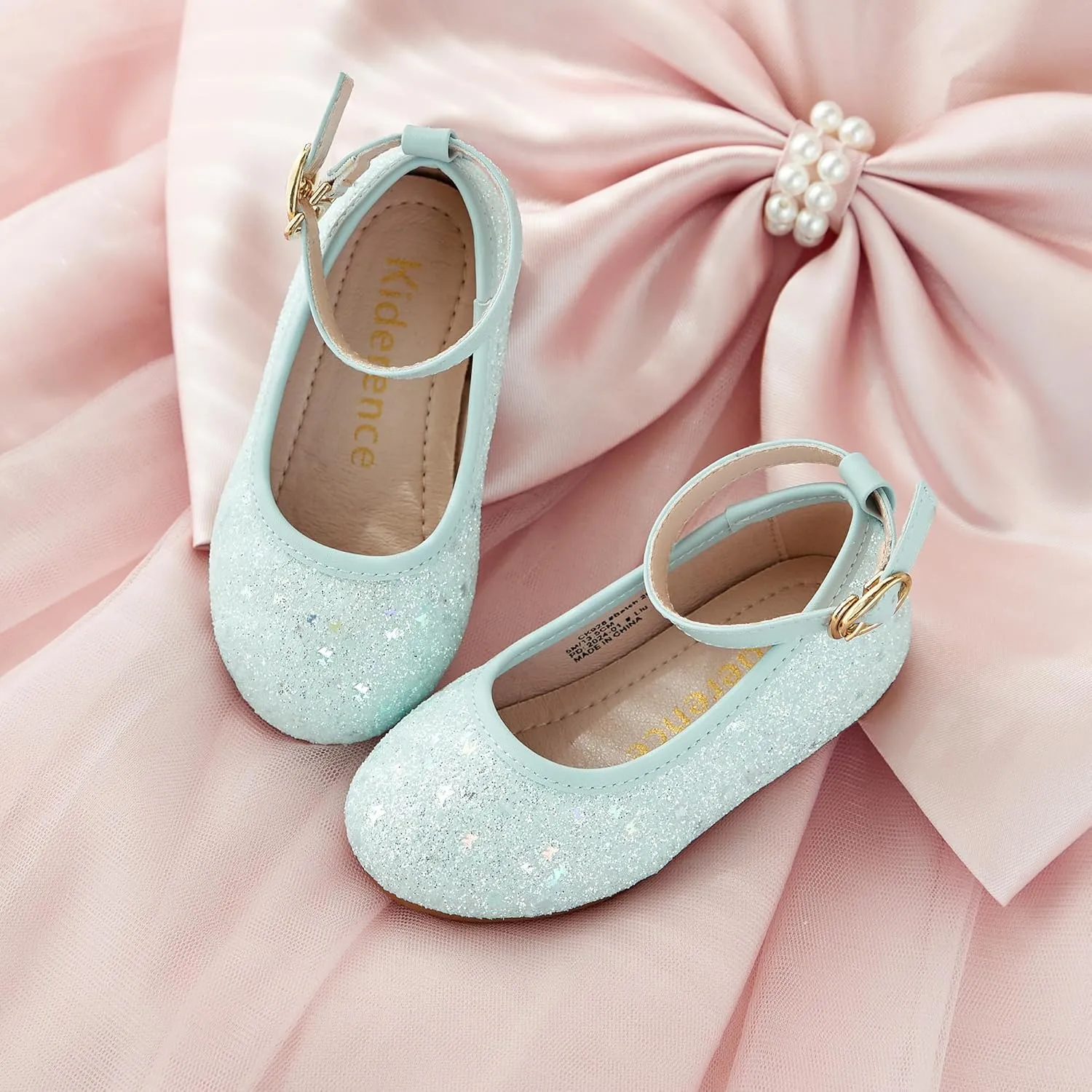 Kiderence Toddler Girls Dress Shoes Little Kids Mary Janes Ballet Flats Toddler