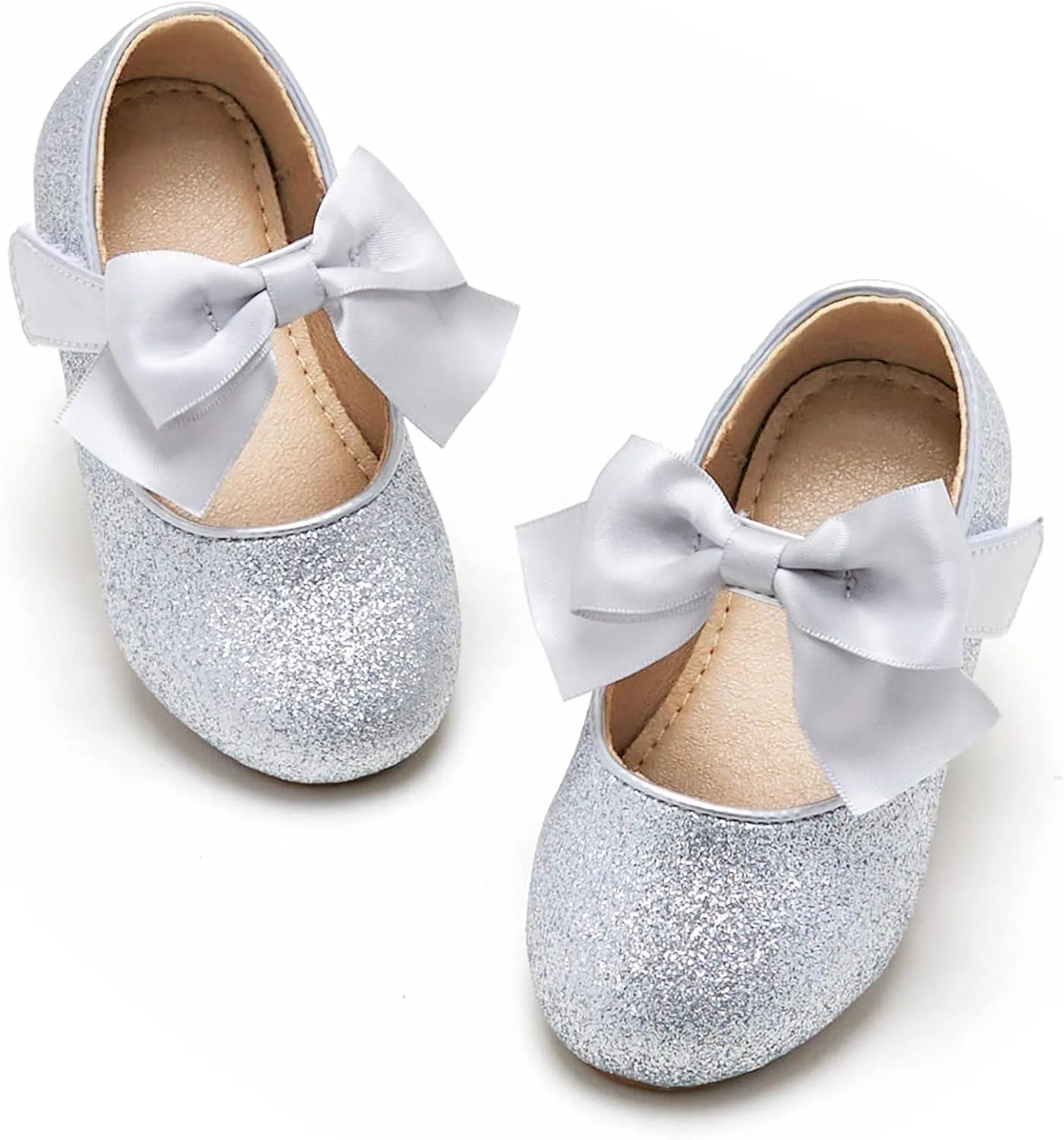Kiderence Toddler Girls Dress Shoes Little Kids Mary Janes Ballet Flats Toddler
