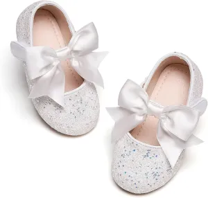 Kiderence Toddler Girls Dress Shoes Little Kids Mary Janes Ballet Flats Toddler