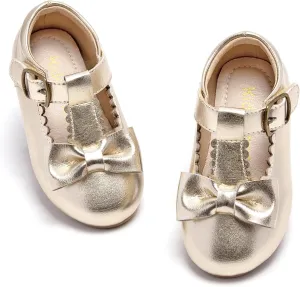Kiderence Toddler Girls Dress Shoes Little Kids Mary Janes Ballet Flats Toddler