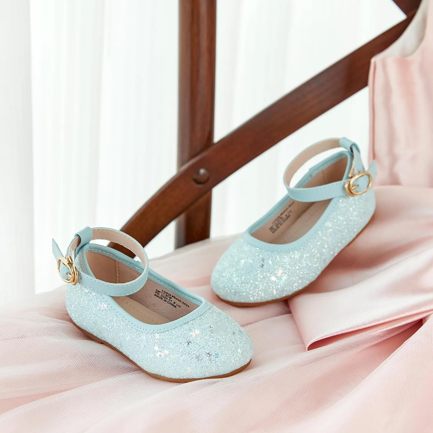 Kiderence Toddler Girls Dress Shoes Little Kids Mary Janes Ballet Flats Toddler
