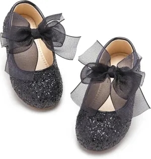 Kiderence Toddler Girls Dress Shoes Little Kids Mary Janes Ballet Flats Toddler