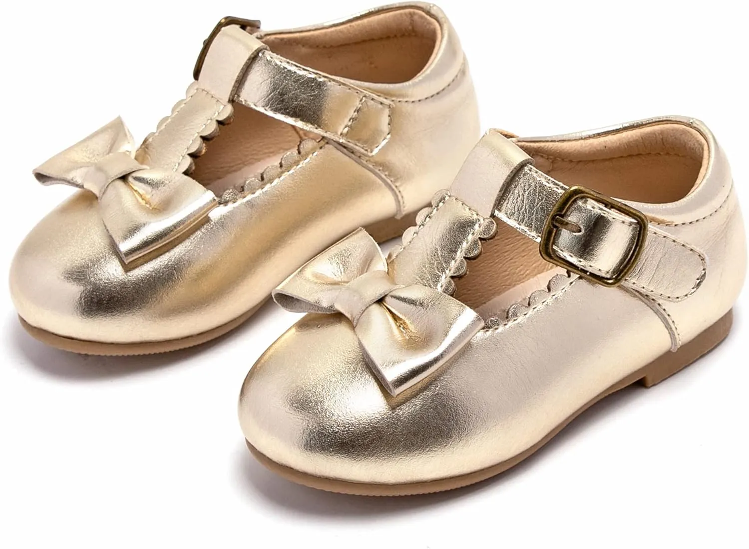 Kiderence Toddler Girls Dress Shoes Little Kids Mary Janes Ballet Flats Toddler