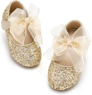 Kiderence Toddler Girls Dress Shoes Little Kids Mary Janes Ballet Flats Toddler