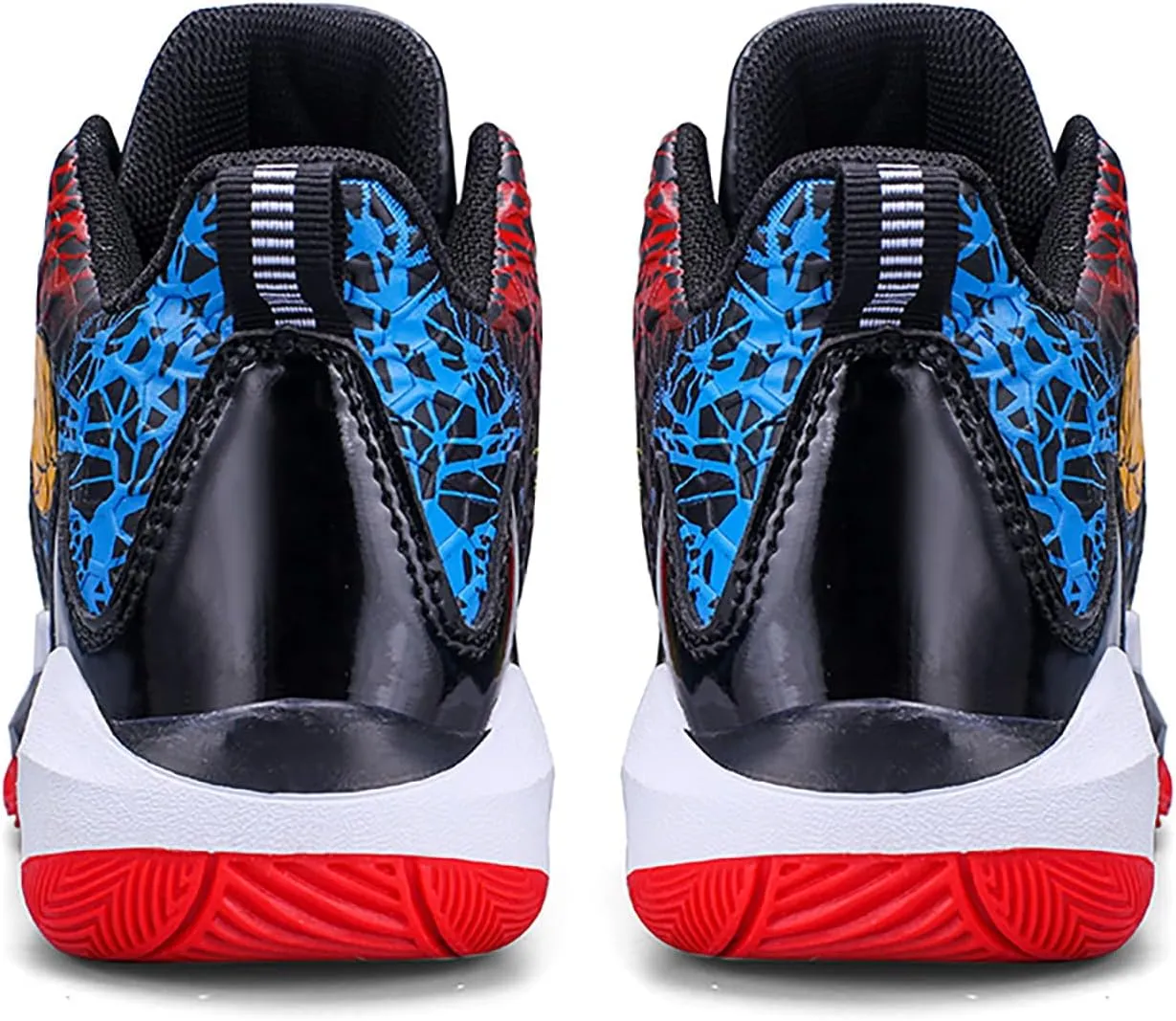 Kids Basketball Shoes High-top Sports Shoes Boys Sneakers Durable Lace-up Non-Slip Running Shoes Secure for Little Kids Big Kids