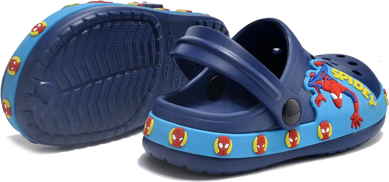 Kids Boys Cartoon Clogs Slippers Cute Toddlers Slip On Boys and Girls Lightweight Beach Pool Sandals