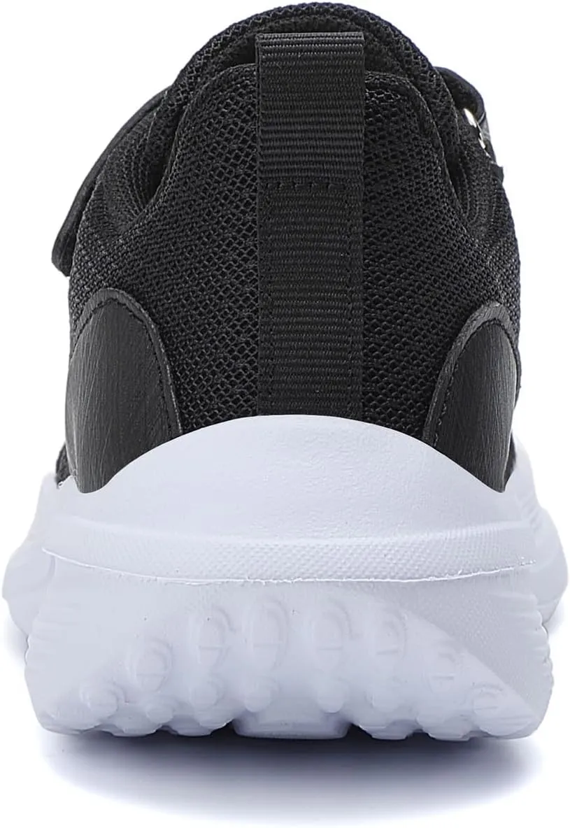 Kids Boys Girls Comfortable Casual Sports Sneakers with Hook and Loop Wide Tennis Shoes for Running Walking (Little Kid/Big Kid)