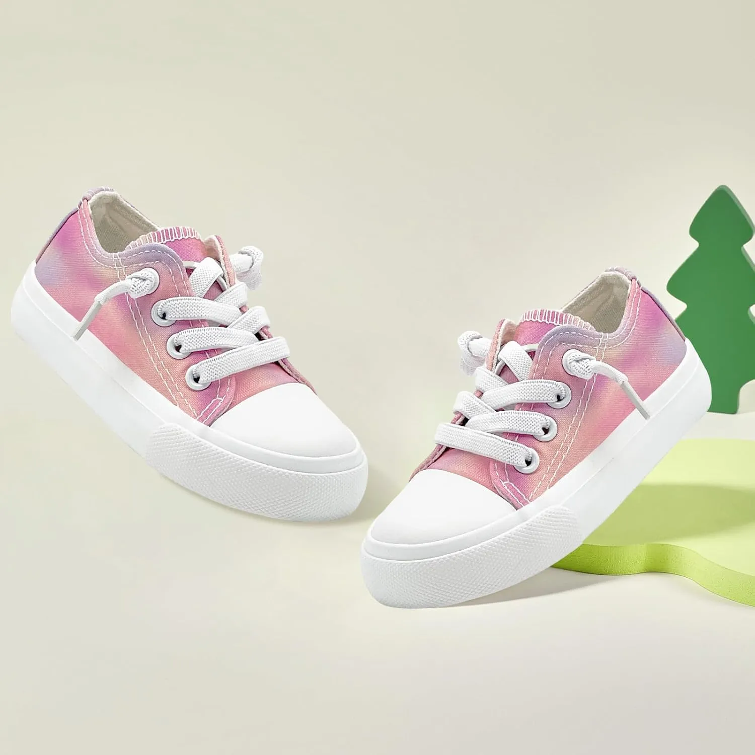 Kids Girls Boys Canvas Sneakers Slip on Walking Shoes Lightweight Tennis Running School Casual Classic Sneakers Little Big Kids