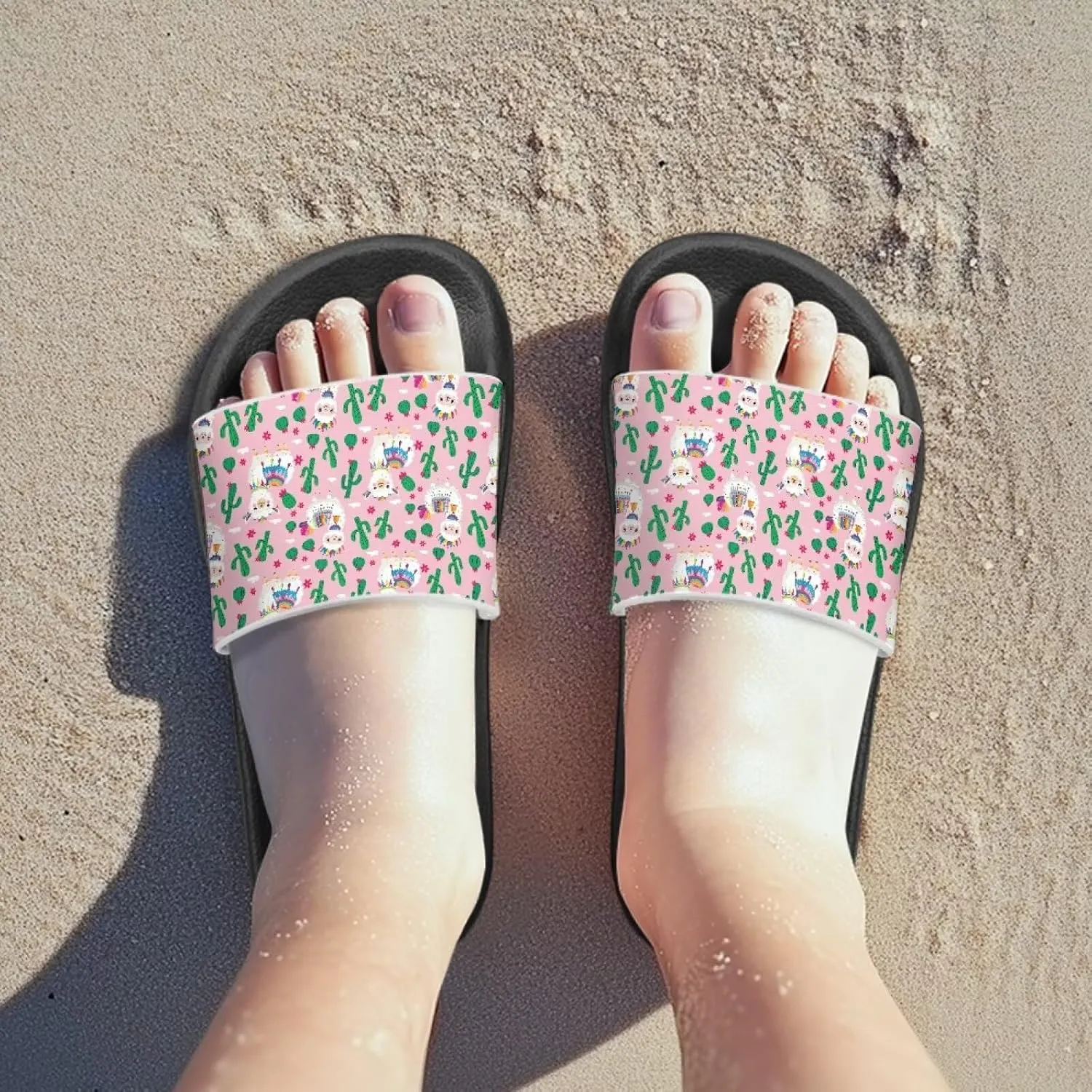Kids Slides Slipper Anti Slip Open Toe Summer Beach Sandals for Boys Girls Soft and Comfy
