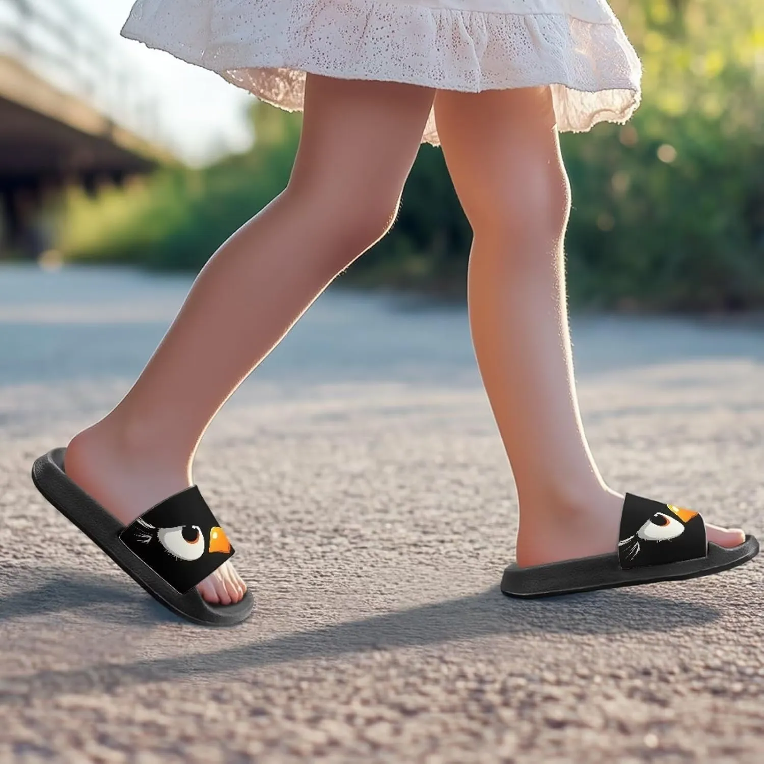 Kids Slides Slipper Anti Slip Open Toe Summer Beach Sandals for Boys Girls Soft and Comfy