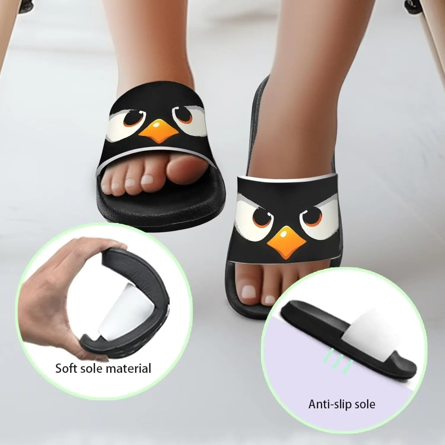 Kids Slides Slipper Anti Slip Open Toe Summer Beach Sandals for Boys Girls Soft and Comfy