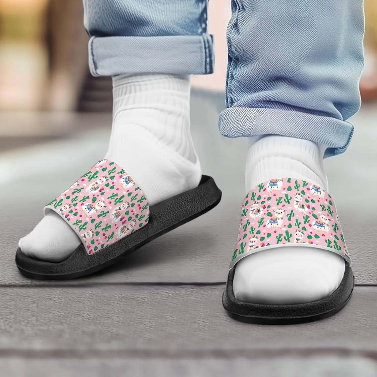 Kids Slides Slipper Anti Slip Open Toe Summer Beach Sandals for Boys Girls Soft and Comfy