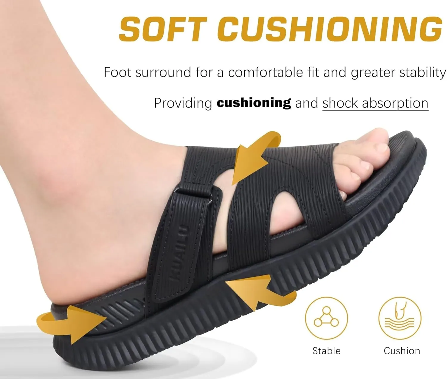 KuaiLu womens Womens Orthopedic Slides Sandals