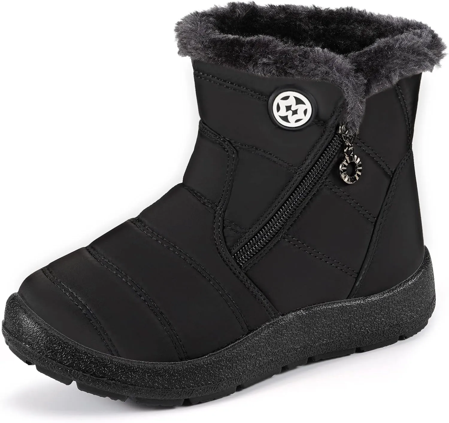 KVbabby Girls' Boys' Snow Boots Winter Boots Ankle Boots Kids Boots Warm Fur Anti-Slip