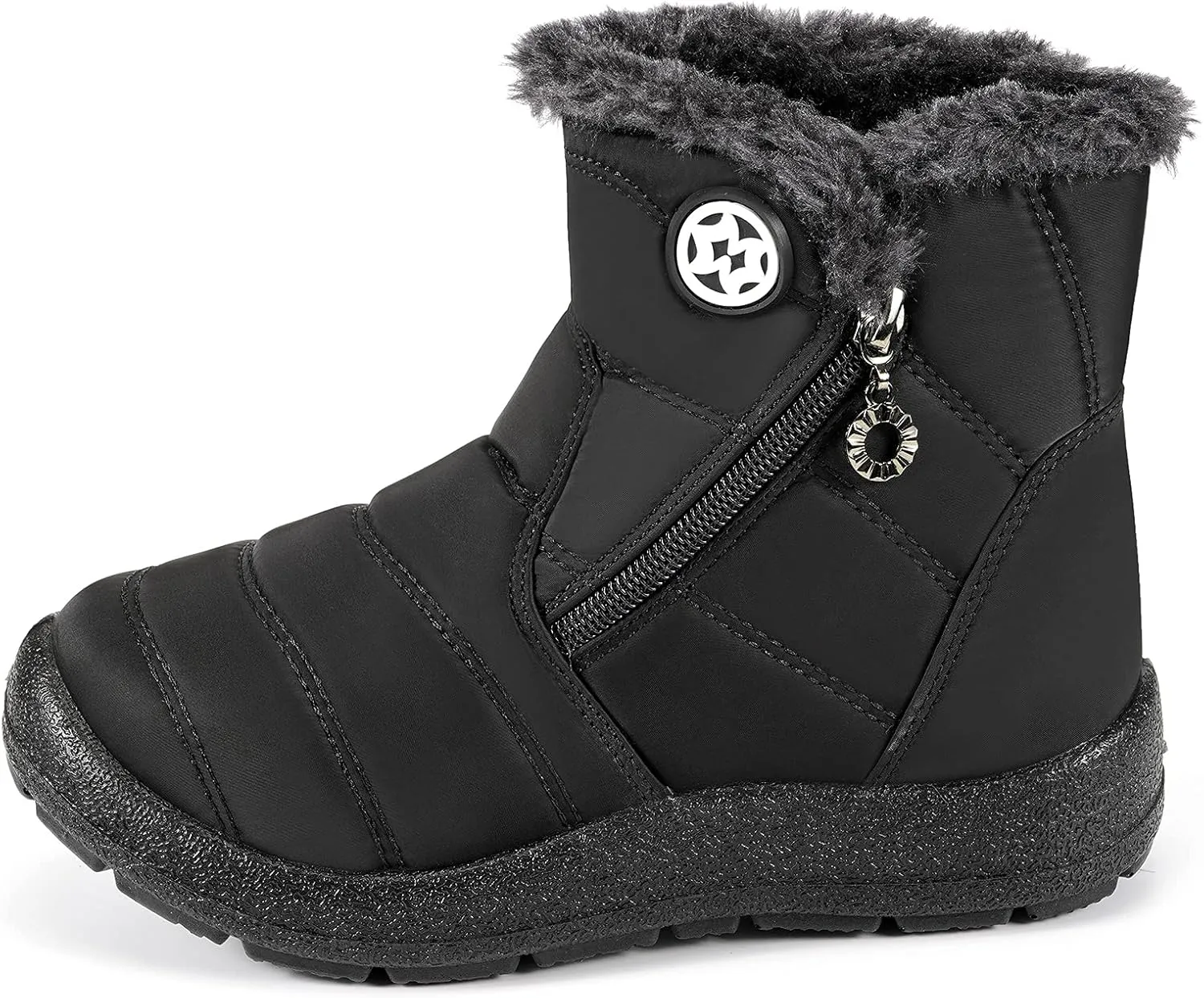 KVbabby Girls' Boys' Snow Boots Winter Boots Ankle Boots Kids Boots Warm Fur Anti-Slip
