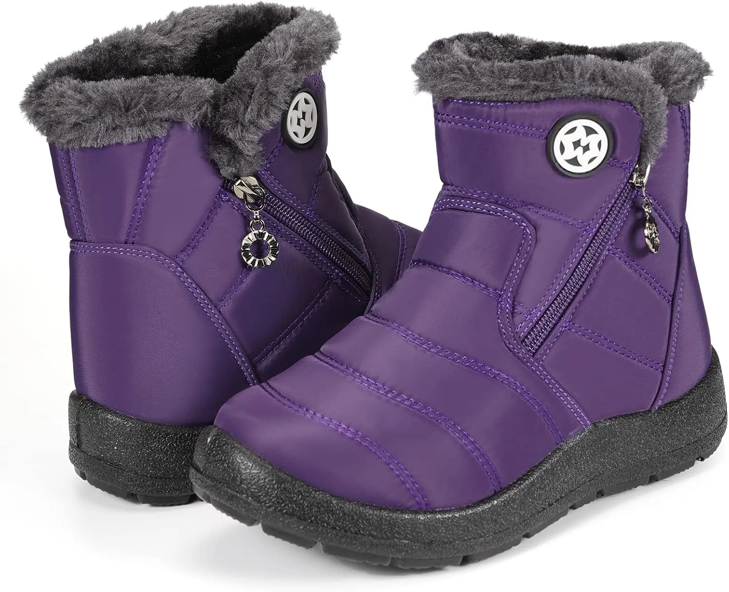KVbabby Girls' Boys' Snow Boots Winter Boots Ankle Boots Kids Boots Warm Fur Anti-Slip