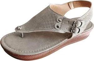 Ladmiple Sandals for Women Fashion Flip Flops Platform Sandal Casual Beach Travel Clip Toe Slipppers Shoes Dressy Summer