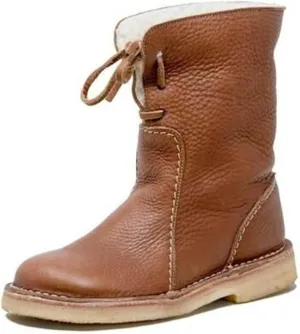 Lausiuoe Womens Winter Boots With Fur Lined Snow Fuzzy Ankle Booties Fashion Slip On Warm House Shoes Loafers Slippers