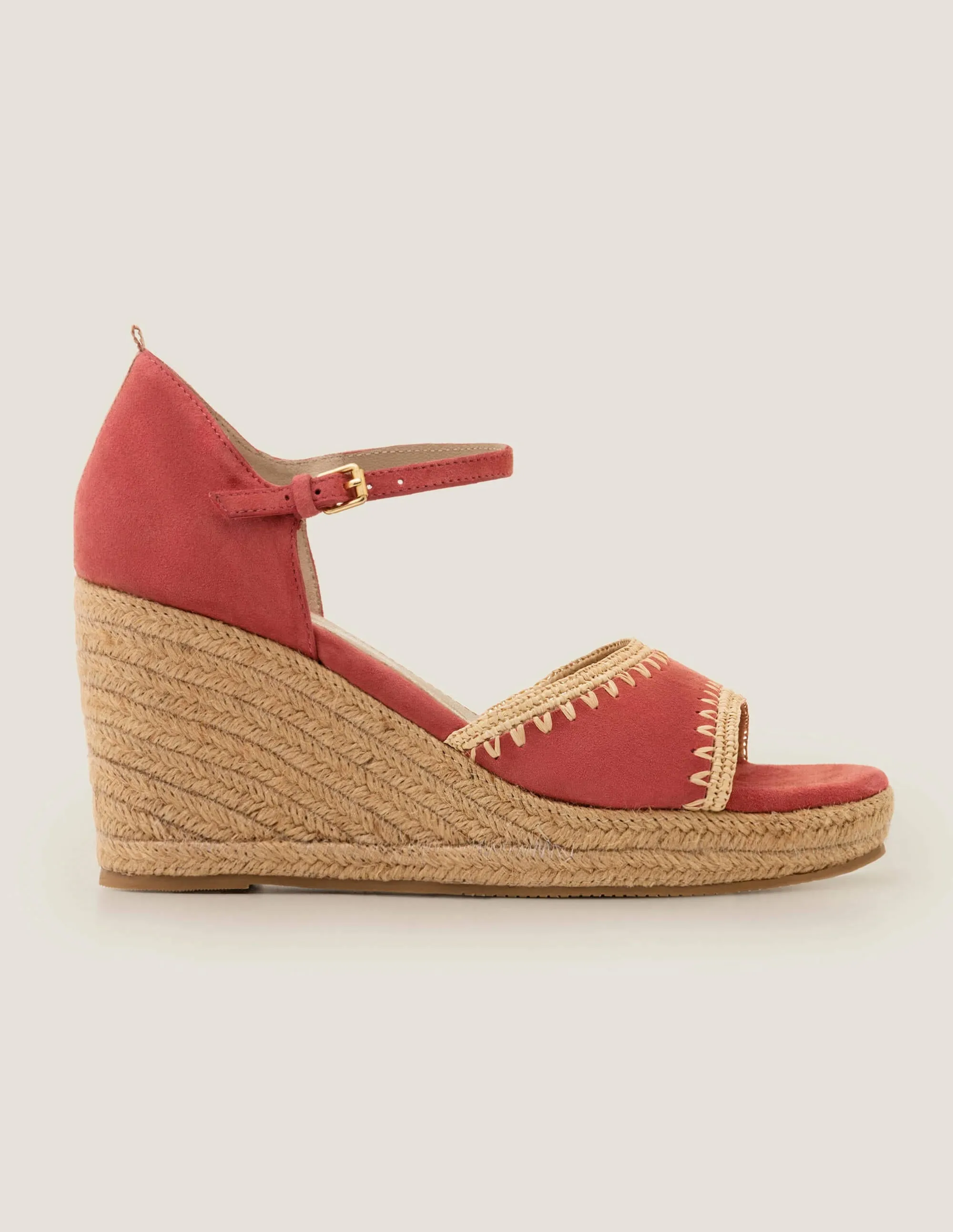 Layla Espadrilles mit Keilabsatz-Rot