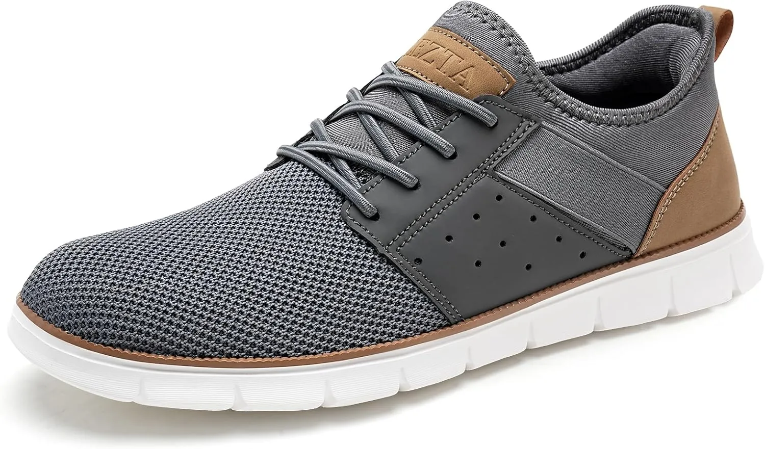 LEZTA Men‘s Casual Shoes Fashion Sneakers Quickly Put on Men's Dress Shoes Lightweight Breathable Mesh Oxfords Walking Shoes