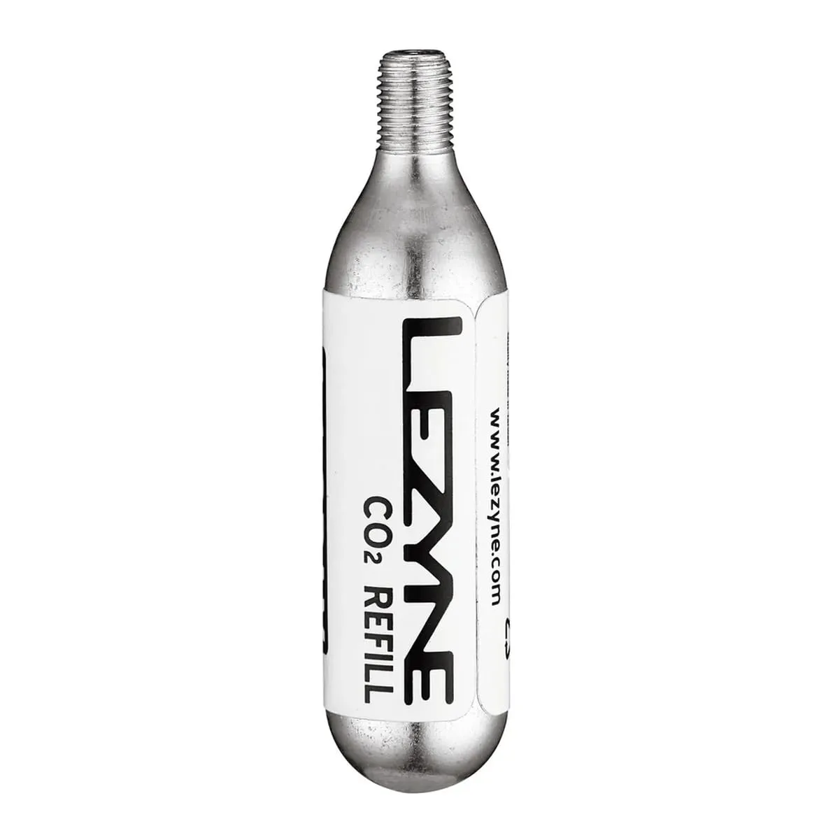 LEZYNE Threaded CO2 Cartridges 5-Pack for Quick and Easy Tire Inflation, Road, Gravel, Mountain Bike Tires, Compact, Compatible with Threaded Inflator Heads.