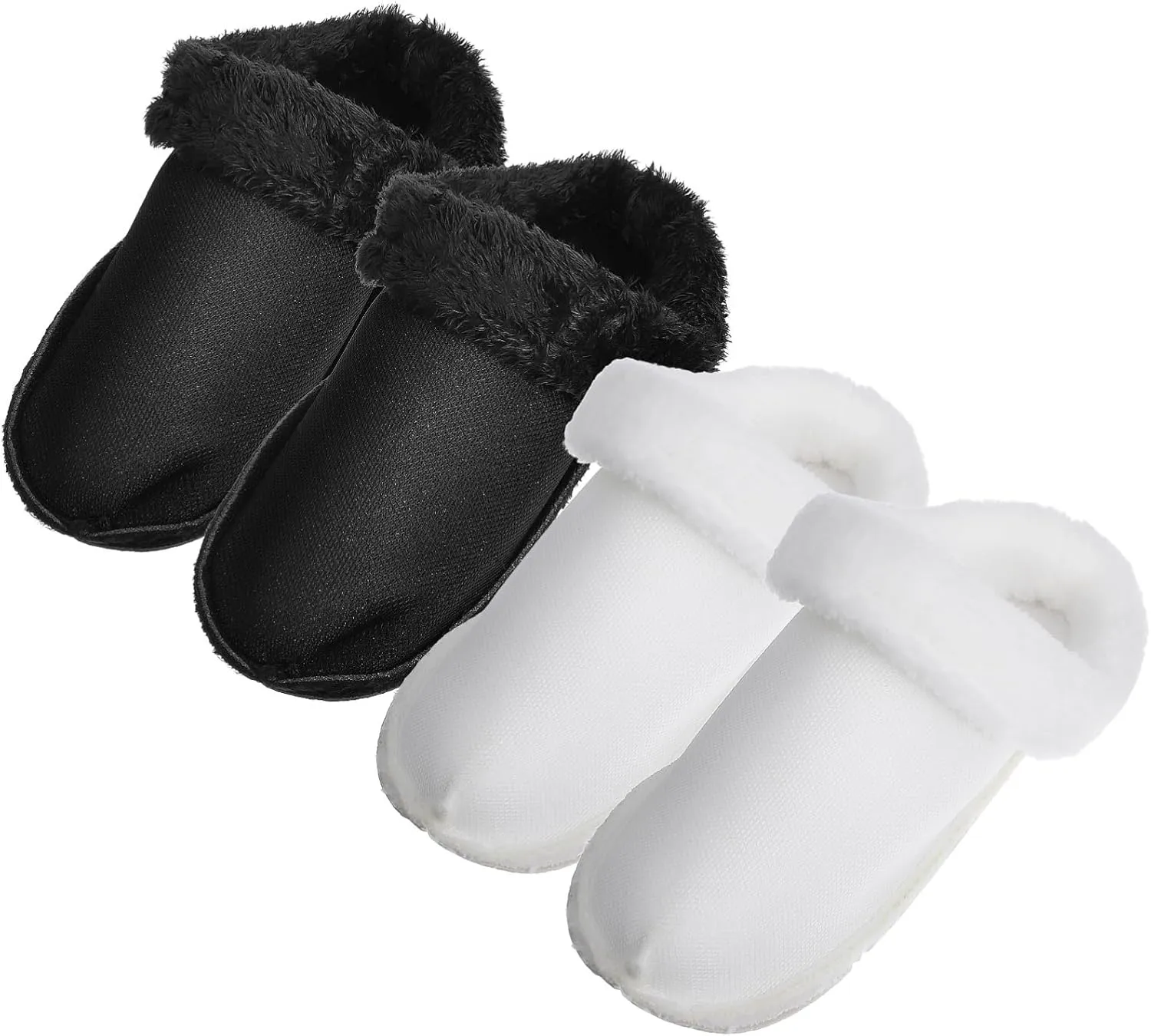 LIFKOME 2 Pairs Warm Clogs Liner Winter Plush Shoe Inserts Fuzzy Slipper Shoe Liners Breathable Inner Soles for Shoes Clogs Boots Slippers US Size 7.5-8 and 8.5-9