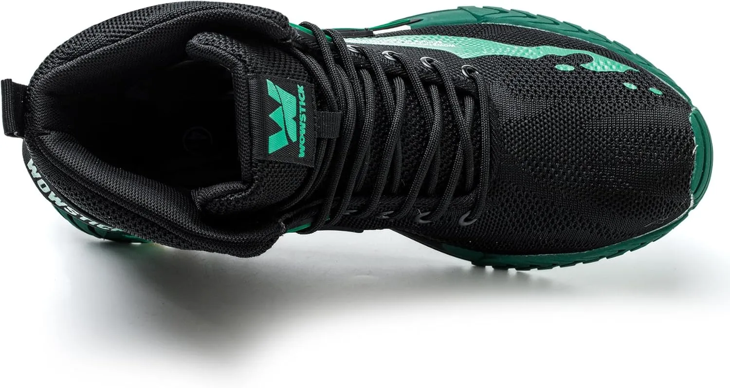 Lightweight Work Safety Steel Toe Sneakers, Durable Breathable Light Construction Tennis Shoes