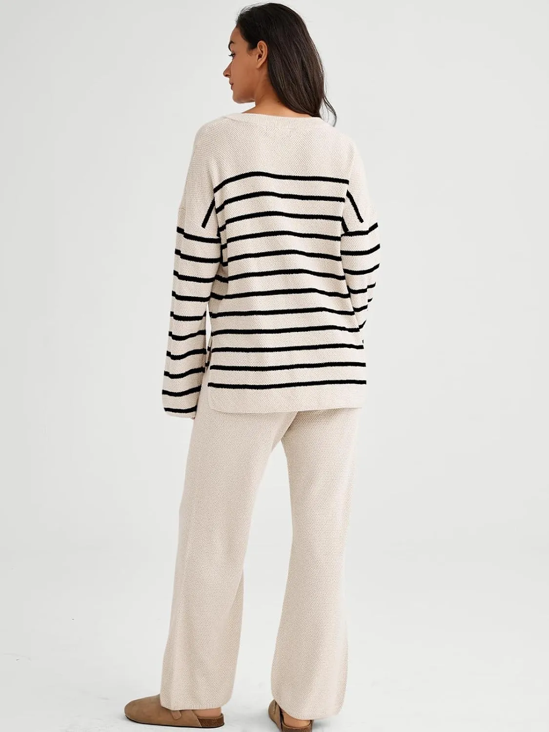 LILLUSORY Women's 2 Piece Lounge Sets Oversized Slouchy Matching Cozy Knit Sets