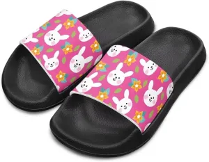 Little Kids Slides Slippers Summer EVA Non Slip One Piece Sandal for Beach Home Soft and Quickly Drying
