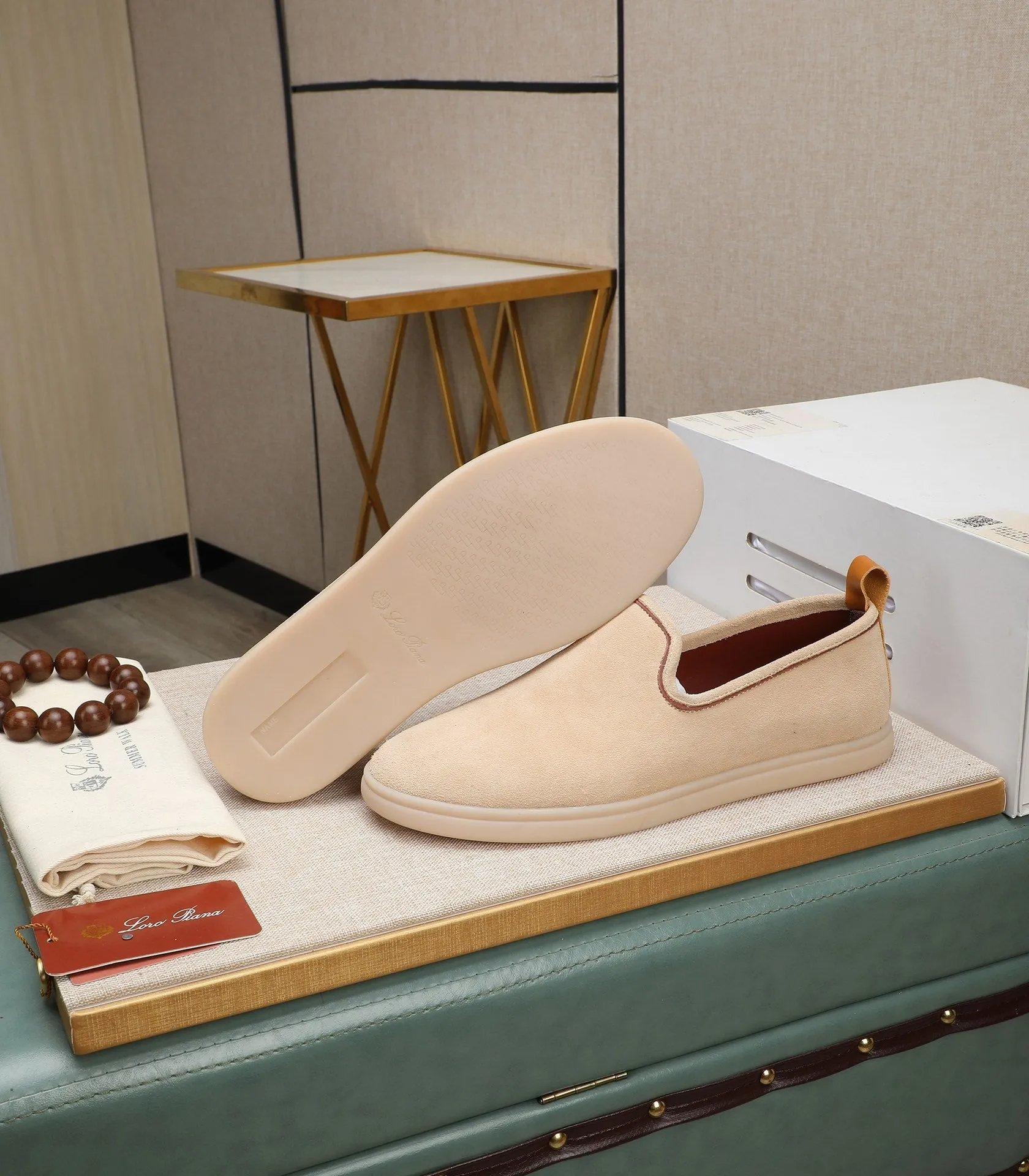 LP VENICE WALK LOAFERS BEIGE SUEDE