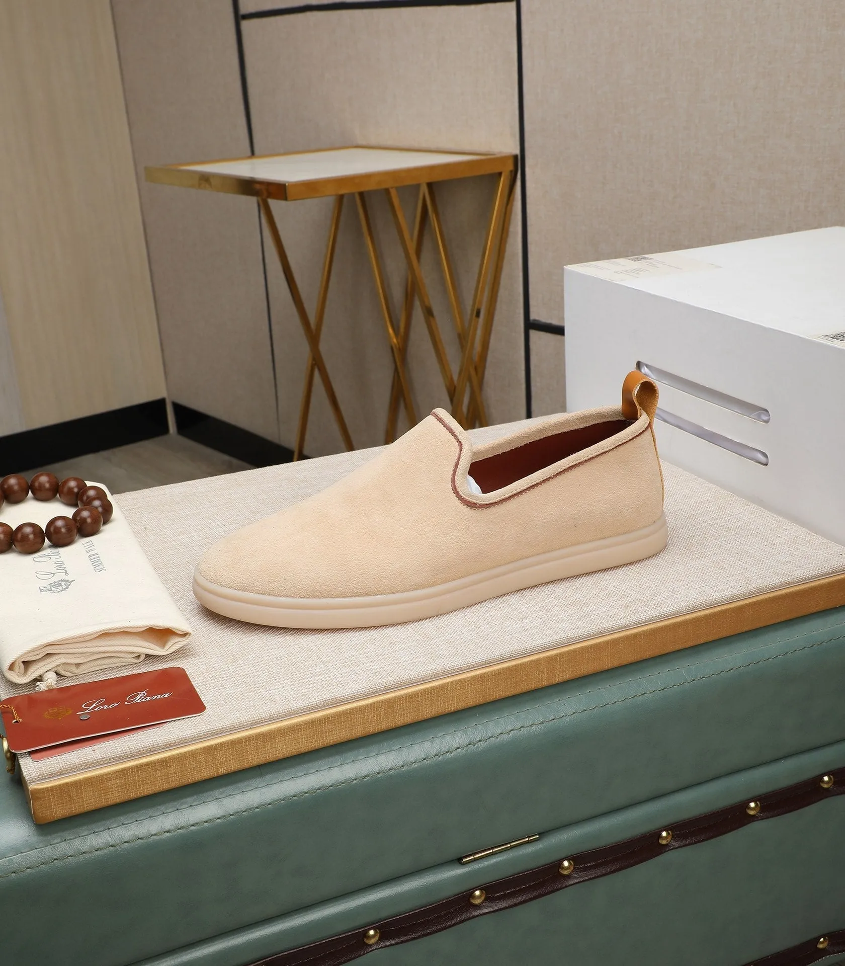 LP VENICE WALK LOAFERS BEIGE SUEDE