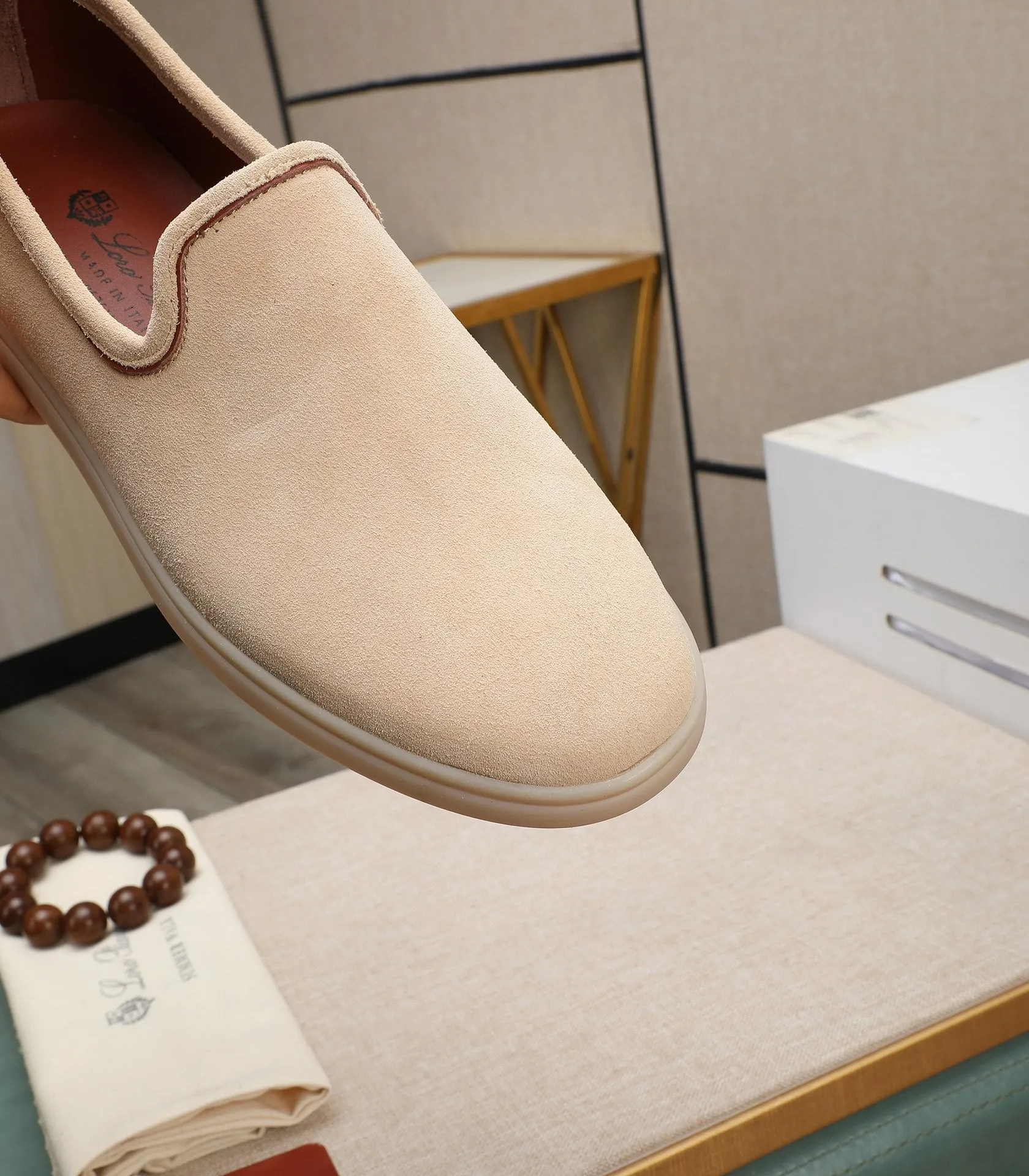 LP VENICE WALK LOAFERS BEIGE SUEDE